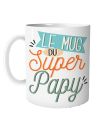 Mug "Le mug du Super papy" - Dimensions : 11,5 x 8 x 9,7 cm