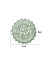 Magnet-Décapsuleur La Bière de Papy - Dimensions : 8 x 8 x 2 cm