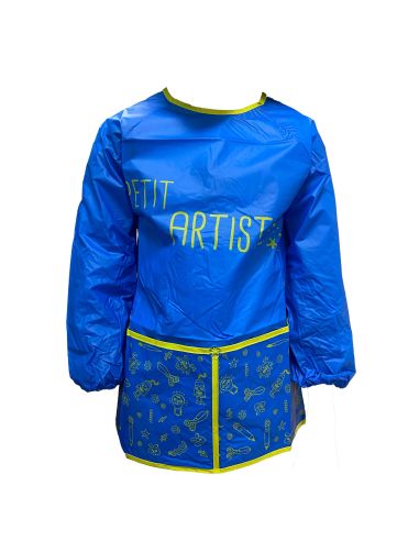 Tablier Manche Longue pour Enfant 3 - 8 ans Imprimé "PETIT ARTISTE" / Taille Unique