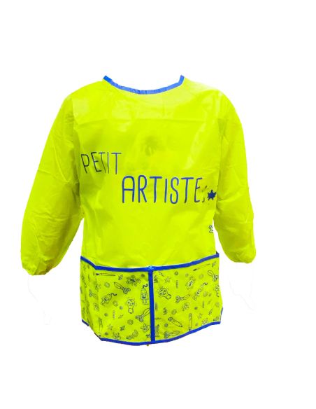 Tablier Manche Longue pour Enfant 3 - 8 ans Imprimé "PETIT ARTISTE" / Taille Unique