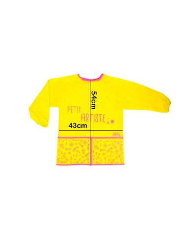Tablier Manche Longue pour Enfant 3 - 8 ans Imprimé "PETIT ARTISTE" / Taille Unique