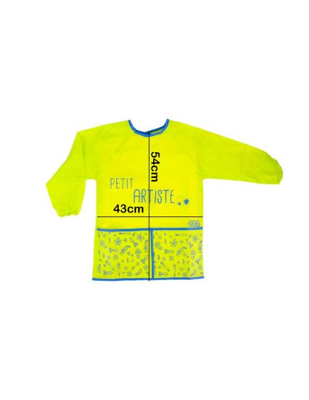 Tablier Manche Longue pour Enfant 3 - 8 ans Imprimé "PETIT ARTISTE" / Taille Unique