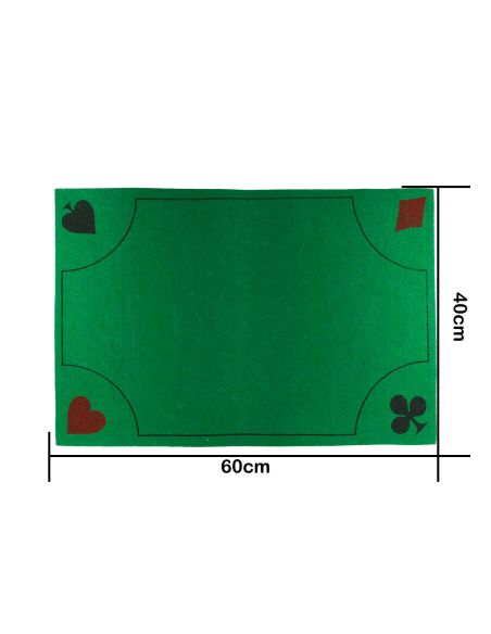 Tapis pour Jeux de Cartes - Dimensions : 60 x 40 cm