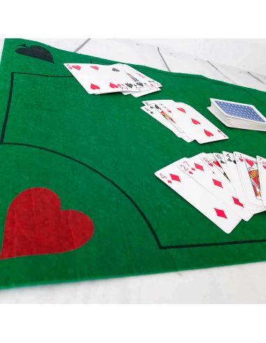 Tapis pour Jeux de Cartes - Dimensions : 60 x 40 cm