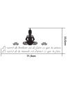Sticker Citation Bonheur-réussite / Dimensions : 71 x 33,5 cm