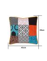 Coussin en Patchwork Déhoussable / Dimensions : 40 x 40 x 10 cm