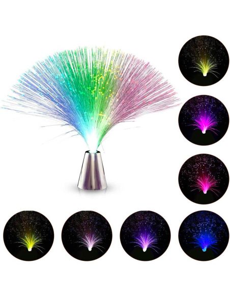 Décoration Intérieure / Lampe en Fibre de Verre avec LED RGB / Dimensions : 21,5 x 4 cm