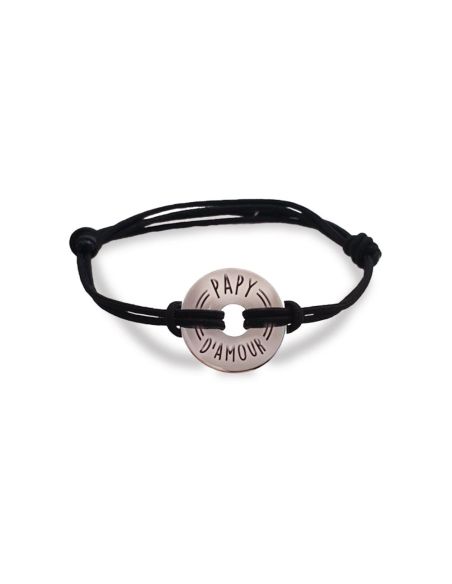 Bracelet Homme "Papy d'Amour" - Taille Unique