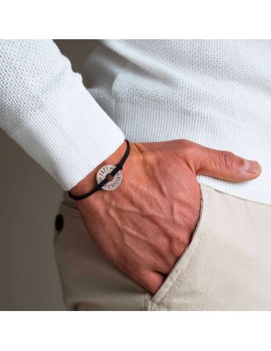 Bracelet Homme "Papy d'Amour" - Taille Unique