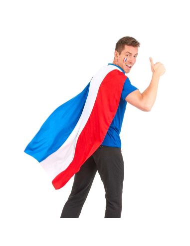 Cape Bleu, Blanc, Rouge - Taille Unique