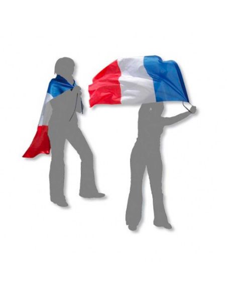 Cape Bleu, Blanc, Rouge - Taille Unique