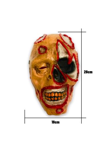 Masque Zombie avec Elastique de Maintient - Taille Unique