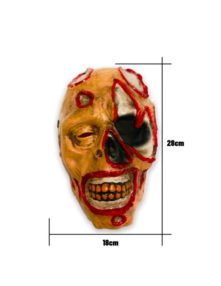 Masque Zombie avec Elastique de Maintient - Taille Unique