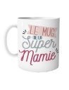 Mug "Le Mug de la Super Mamie"- Dimensions : 11,5 x 9,7 x 8 cm