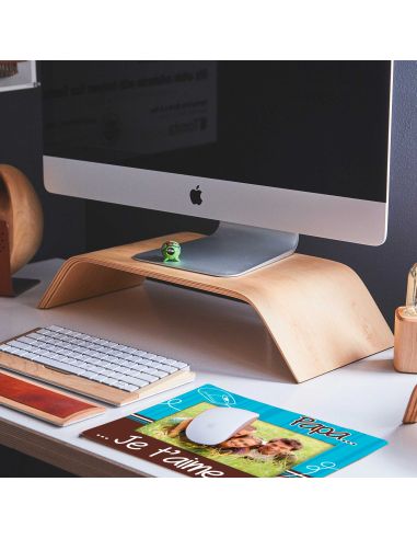 Tapis de Souris Cadre Photo " Papa Je t'aime" - Dimensions : 21 x 18 cm x 0,5 cm