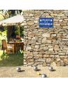 Plaque Murale en Métal "Place de la Pétanque" - Dimensions : 20 x 14 x 0,5 cm
