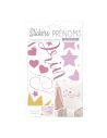 Planche Adhésive de Stickers Enfant Motifs "Prénom Princesse"