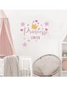Planche Adhésive de Stickers Enfant Motifs "Prénom Princesse"
