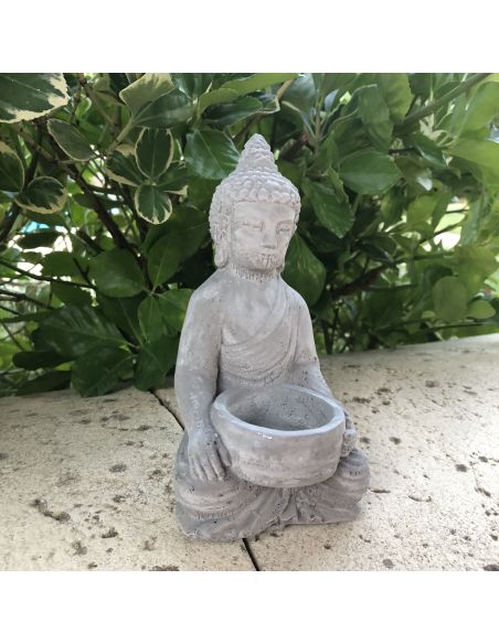 Objet de Décoration / Bougeoir Bouddha pour Bougie Chauffe-Plat / Dimensions : 15,5 x 8 x 9 cm