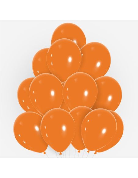 Pack de 40 Ballons Noirs et Oranges / Dimensions : 30 x 30 cm