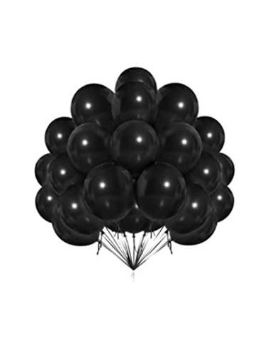 Pack de 40 Ballons Noirs et Oranges / Dimensions : 30 x 30 cm