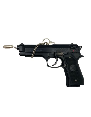 Pack Airsoft / Beretta Mod.92 FS Culasse Métal Spring / 600 billes 0,20g / Porte clés balle Factice 9mm