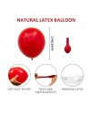 Pack de 6 Ballons "Joyeux Anniversaire" Rouge / Dimensions : 30 x 30 cm