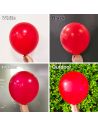 Pack de 6 Ballons "Joyeux Anniversaire" Rouge / Dimensions : 30 x 30 cm