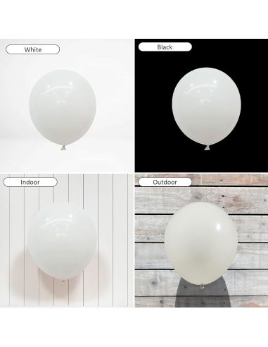 Sachet de 25 Ballons Blanc - Dimensions : 30 x 30 cm