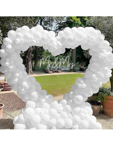 Sachet de 25 Ballons Blanc - Dimensions : 30 x 30 cm