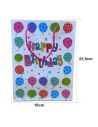 Sac Cadeau en Papier Imprimé "Happy Birthday" / Modèle Ballon