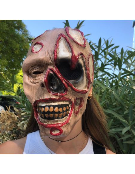 Masque Zombie avec Elastique de Maintient - Taille Unique