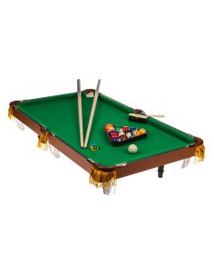 Mini Billard Américain en Bois / dimensions: 90 x 50 cm / Avec 2 queues et accessoires