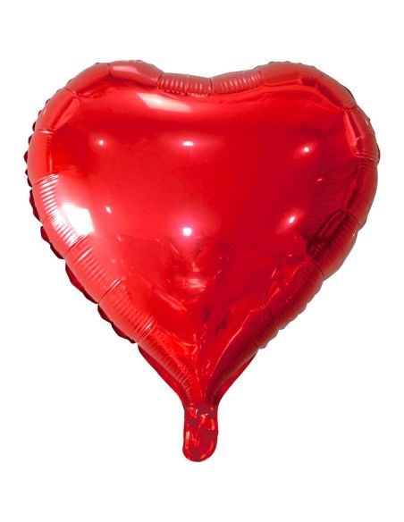 Ballon Aluminium en Cœur Rouge / Dimension : 45 cm