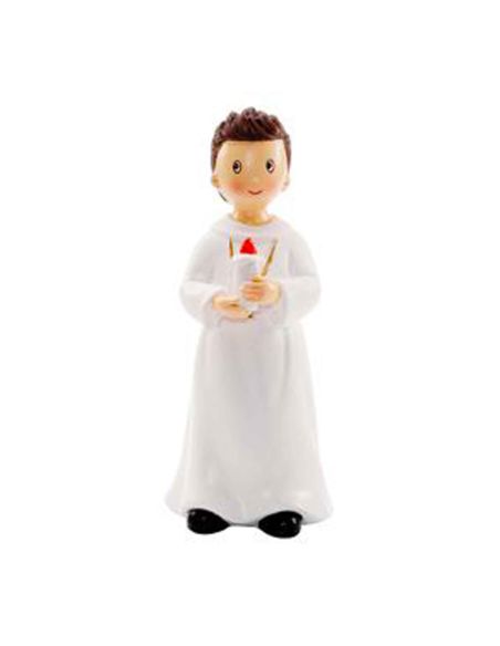 Figurine Jeune Communiant en Résine - Hauteur : 16 cm