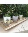 Set de Décoration de Bougies Aspect Naturel