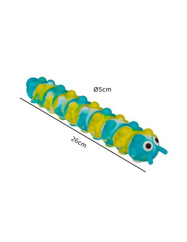 Jouet pour Enfant / Fidget Pop N' Stick Chenille à ventouses / Dimension: 26x5x5 cm