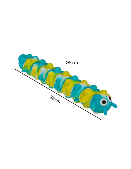 Jouet pour Enfant / Fidget Pop N' Stick Chenille à ventouses / Dimension: 26x5x5 cm