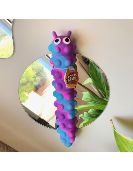 Jouet pour Enfant / Fidget Pop N' Stick Chenille à ventouses / Dimension: 26x5x5 cm