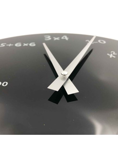 Décoration / Horloge Murale Mathématiques en verre / Diamètre : 35 cm