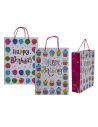Sac Cadeau en Papier Imprimé "Happy Birthday" / Modèle Ballon