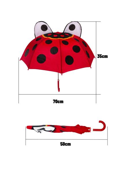 Parapluie fantaisie pour Enfants  - Dimensions ouvert : 59 x 70 cm