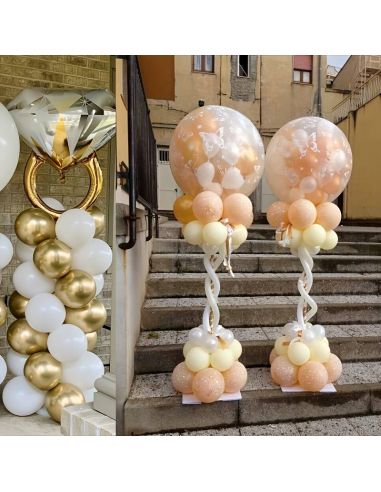 Support Ballons vertical Réutilisable / Dimensions : 127 x 20 cm