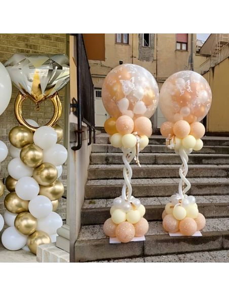 Support Ballons vertical Réutilisable / Dimensions : 127 x 20 cm