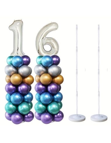 Support Ballons vertical Réutilisable / Dimensions : 127 x 20 cm