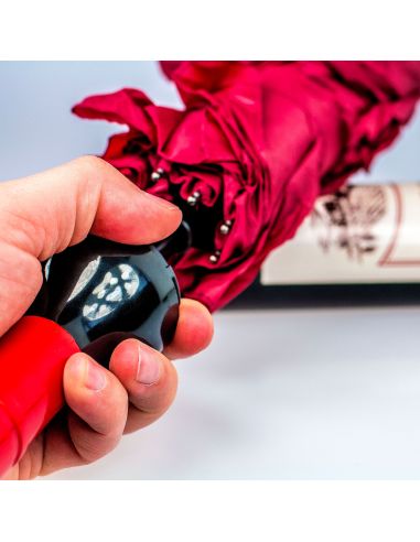 Parapluie en Forme de Bouteille De Vin Rouge - Dimensions ouvert : 61 x 90 cm