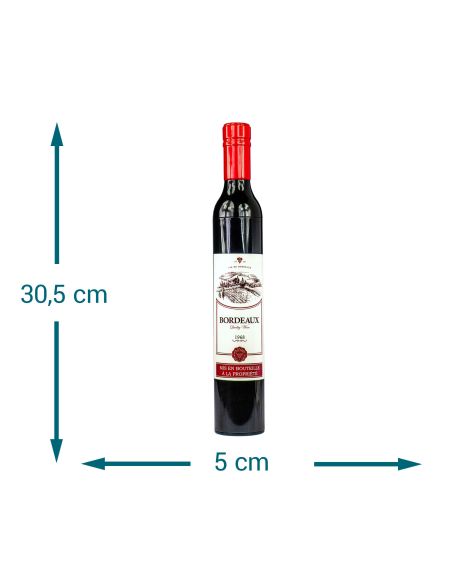 Parapluie en Forme de Bouteille De Vin Rouge - Dimensions ouvert : 61 x 90 cm
