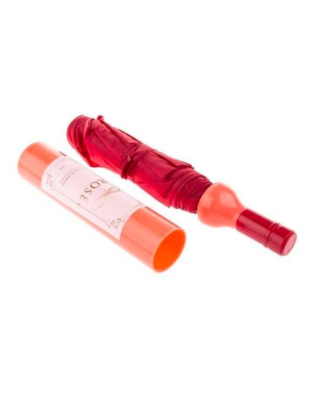 Parapluie en Forme de Bouteille De Vin Rosé - Dimensions ouvert : 61 x 90 cm 