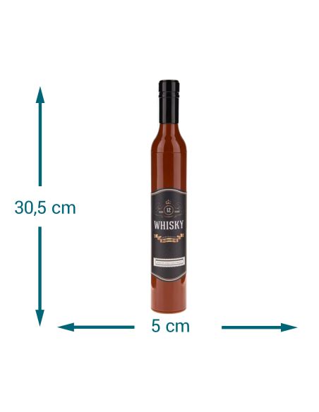 Parapluie en Forme de Bouteille De Whisky - Dimensions ouvert : 61 x 90 cm