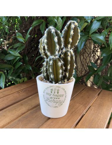 Plante Artificielle en Pot Blanc